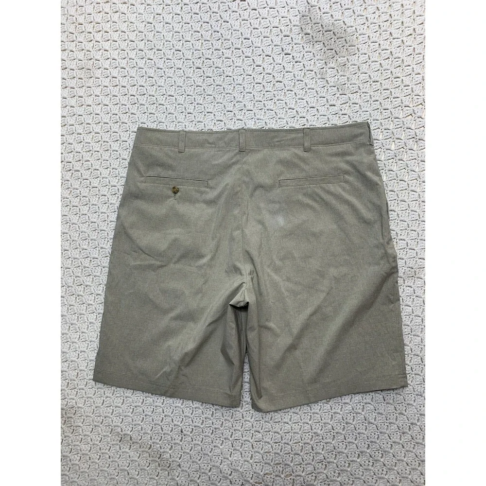 Ben Hogan Chino Golf Shorts Men's Size‎ 42 Beige  Flat Front Stretch Waistband